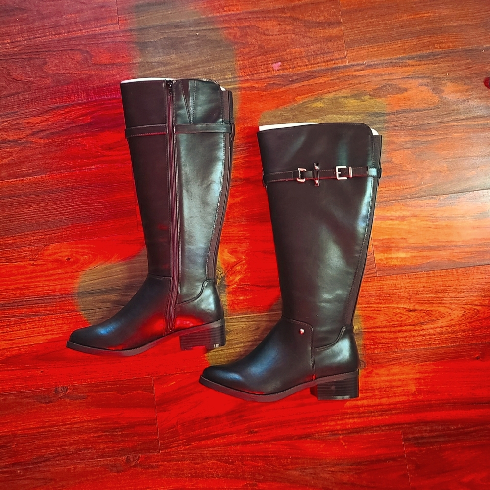 TOETOS women's fashion riding boots 8.5 black